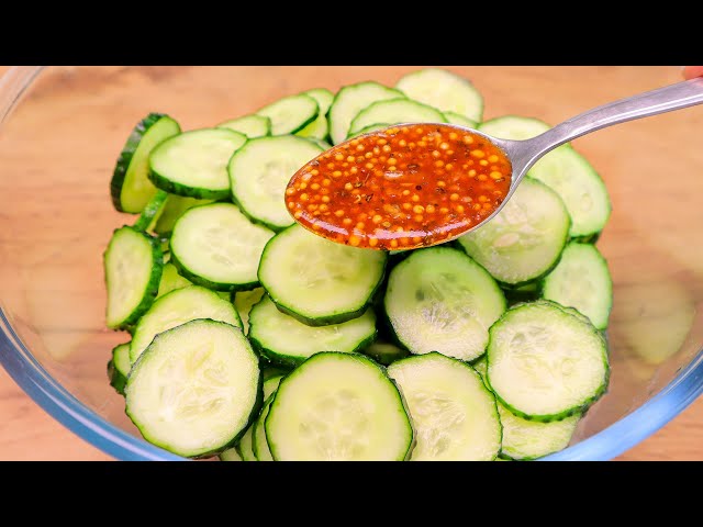 Eat this cucumber salad for dinner every day and you will lose belly fat!