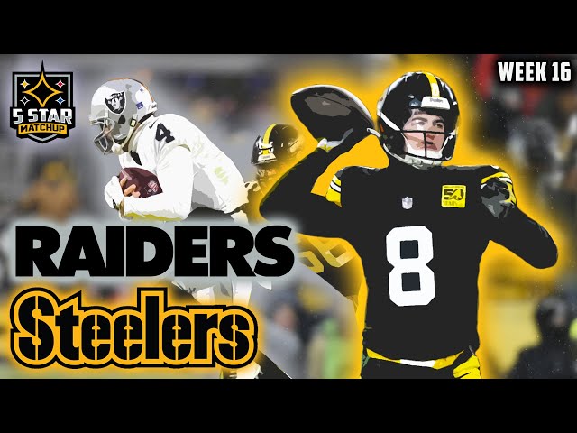 Steelers vs Raiders Week 16 Highlights: Kenny Pickett's Immaculate Comeback | 5 Star Matchup