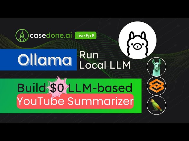 Beginner to Master Ollama & Build a YouTube Summarizer with Llama 3 and LangChain