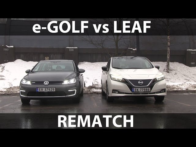 Rematch between e-Golf and Leaf
