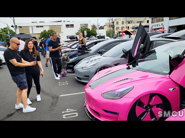 Tesla Santa Monica Unites Car Enthusiasts in Electrifying Meetup