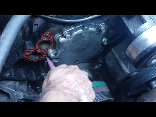 cadillac escalade ext 2006 water pump leaking