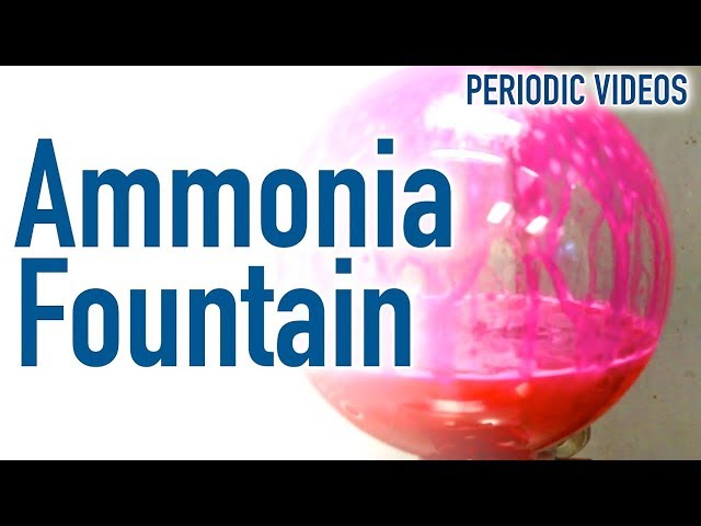 Ammonia Fountain and Balloon - Periodic Table of Videos