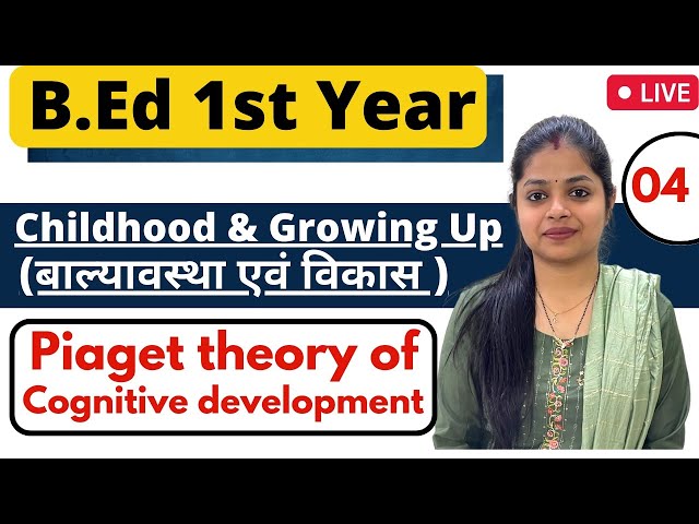 MDU/CRSU Bed 1st Year 2023 | Childhood & Growing Up | Piaget Theory Of Cognitive Development