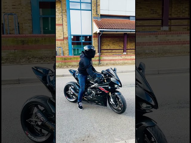 Sc Project EXHAUST SOUND ON THE  BMW S1000rr with AKRAPOVIČ Headers #shorts