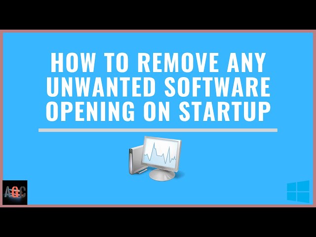 How To Remove Any Unwanted Software Opening On Startup || Windows 10