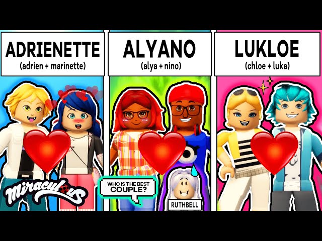 Miraculous Dating App: Marinette & Adrien VS Alya & Nino VS Luka & Chloe (Roblox Miraculous RP)