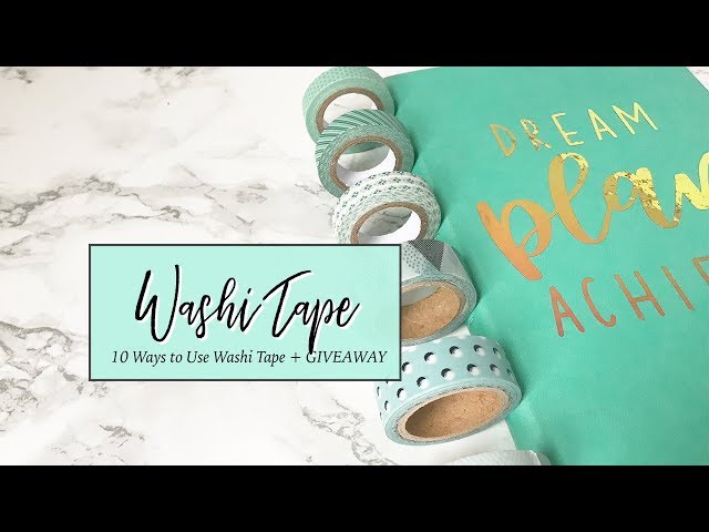 Washi Tape. What is this stuff and how do I use it in my Bullet Journal? 10 Ways + Giveaway!