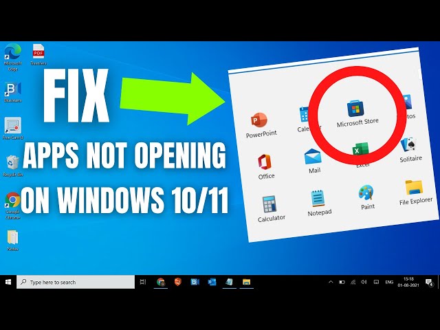 How To Fix Windows 10 Apps Not Opening | Fix All Apps Problems on Windows 11/10
