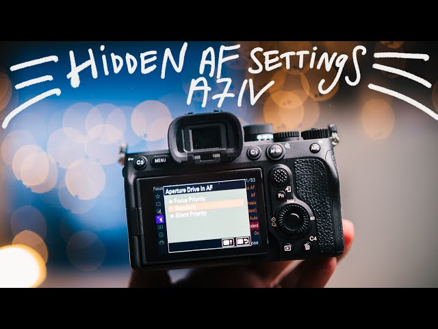 How to make your Sony A7IV autofocus even better - Aperture Drive (A1, A7RIV, A9II)