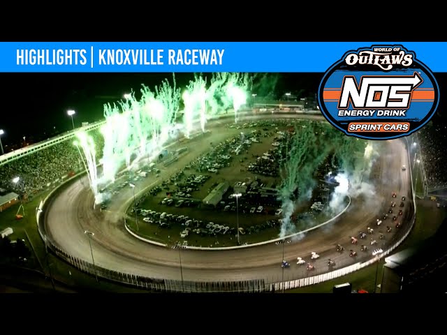 World of Outlaws NOS Energy Drink Sprint Cars Knoxville Raceway, August 14, 2021 | HIGHLIGHTS