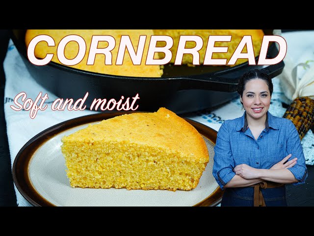 CORNBREAD recipe | Moist and soft SWEET cornbread