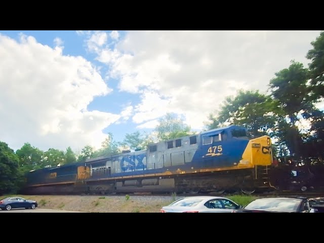 CSX475 M426 Hannafords, Clinton. #csx #railroad #railway #train #like #subscribe