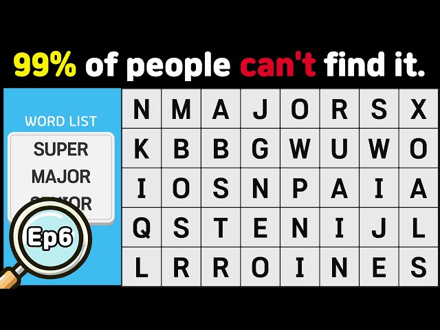 Only Genius can find everything | Find the Hidden Word | Word Search | Scrambled Word Game