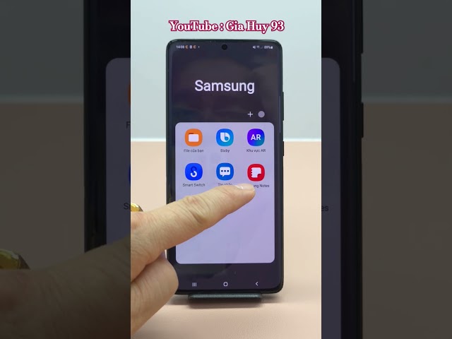 Hướng dẫn tìm ứng dụng, định vị ứng dụng, trên điện thoại Samsung