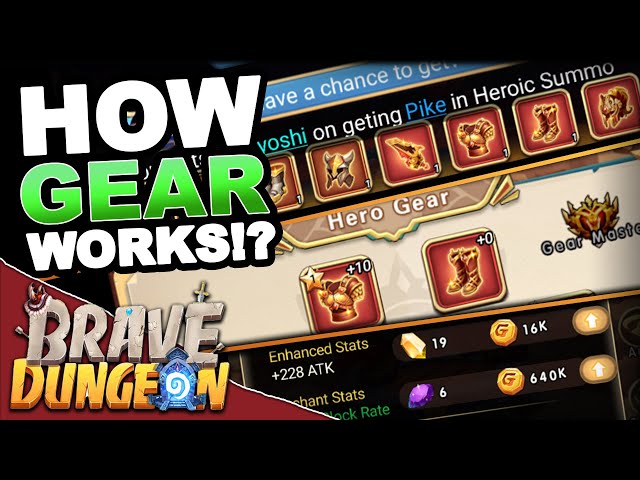 **GEAR GUIDE** How Gear Works! - Brave Dungeon: Roguelite IDLE RPG