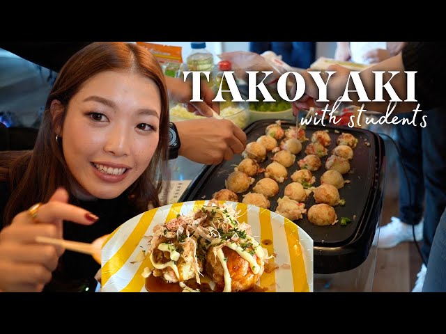 How to Make Takoyaki 🐙 A Cultural Event with Students in San Francisco!🇯🇵