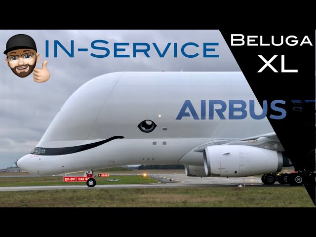 4K | Airbus Beluga XL now IN-SERVICE - Arrival at Airport Bremen