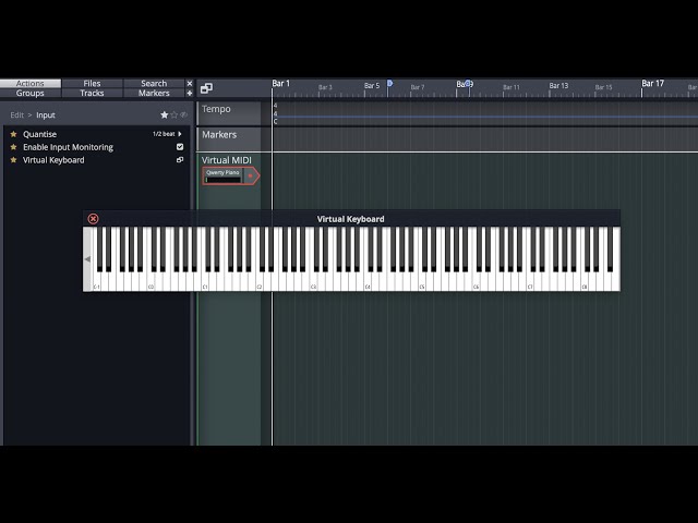 Tracktion Waveform 11: Using Your Computer Keyboard as a Virtual MIDI Controller Prt 2/2 (Video 7)