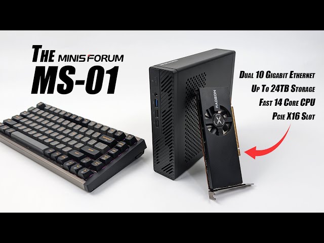 MS-01 First Look, An All-New Ultra Fast Mini PC With GPU Support! Hands On