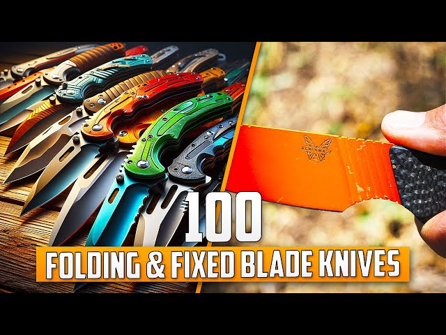 100 Folding & Fixed Blade Knives for Survival | Military Tactical Knives