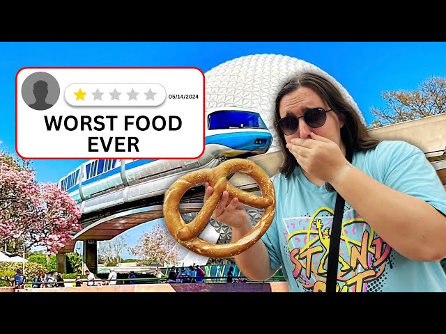 Eating THE WORST Food in Epcot- Walt Disney World