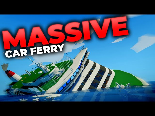 MASSIVE Car Ferry SINKS! | Stormworks: Build and Rescue