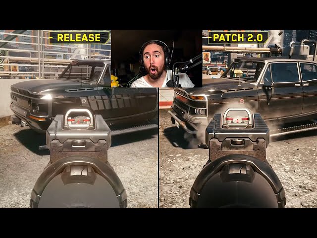 Cyberpunk 2077 Release vs Patch 2.0 | Asmongold Reacts