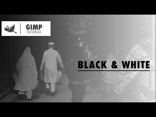 How to Process a Color Image into Black and White Using GIMP