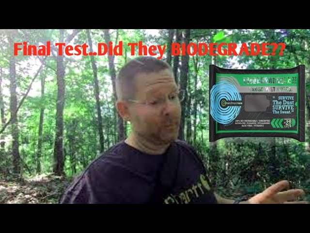 My Final Thoughts On Surviveware Biodegradable Wipes  Did They Biodegrade????