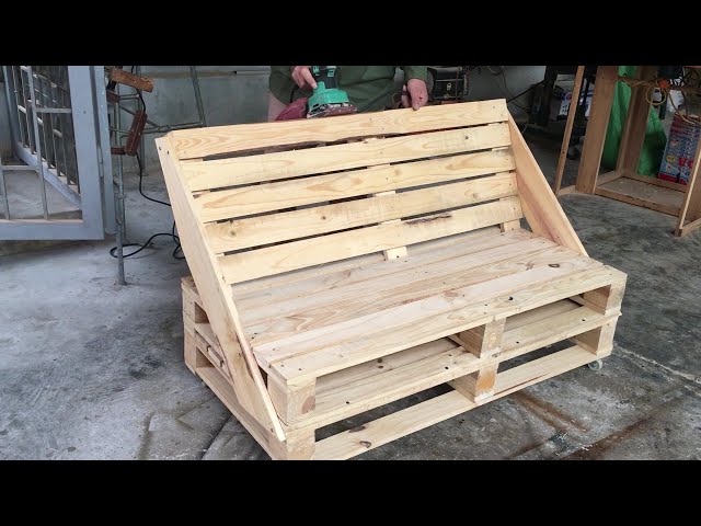 Magical Creations from Wooden Pallets - Pallet Sofa Set for Outdoor Space