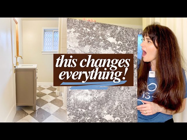 DIY Bathroom Renovation: Step-by-Step Woodwork & Wallpaper Reveal