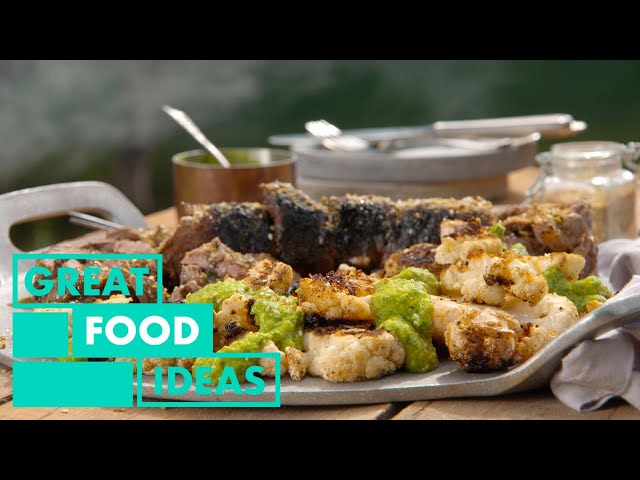 BBQ Lamb Roll With Cauliflower Steaks | FOOD | Great Home Ideas