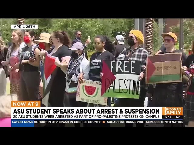 ASU student speaks about arrest and suspension