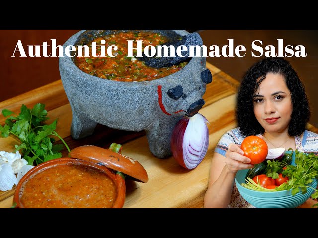 AUTHENTIC MEXICAN SALSA recipe | THE BEST SALSA EVER | RED salsa recipe | AMAZING salsa recipe