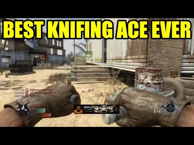 Best Black ops Knifing Ace ever !!! Amazing Back to back on Firing Range | Call of duty
