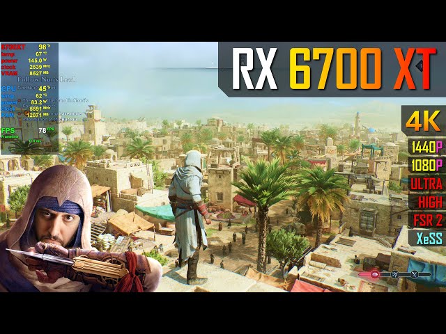 RX 6700 XT - Assassin's Creed Mirage