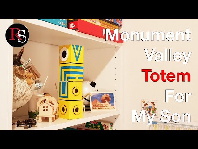 Making The Totem From Monument Valley For With My Son