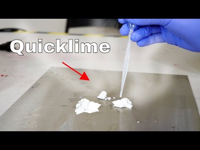Don't Put Water on Chalk—Quicklime
