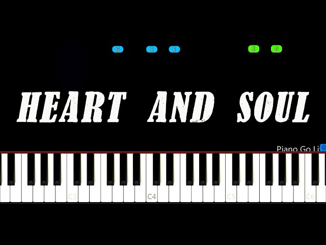 Heart and Soul - Hoagy Carmichael Piano Tutorial