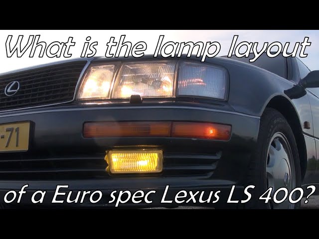 Lexus LS400 Front and taillight arrangement