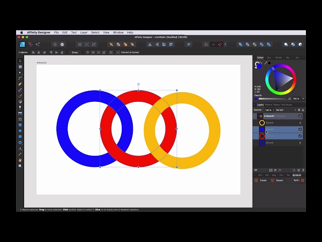 Compound RIngs in Affinity Designer