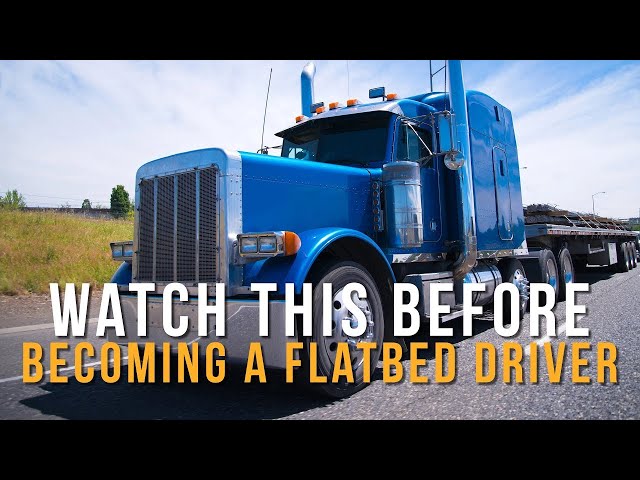 Watch This Before Becoming a Flatbed Driver (Flatbed VS Van, Pay Comparison, Work Load)