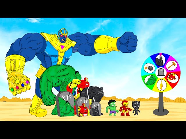 Rescue HULK Family & IRON MAN, BLACK PANTHER 2 vs BOSS THANOS : Who Is The King Of Super Heroes?