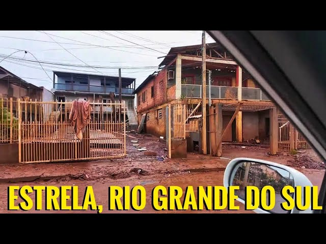 RIO GRANDE DO SUL 29 DIAS DEPOIS DAS ENCHENTES CONTINUA ABANDONADO, VISITAMOS A CIDADE DE ESTRELA