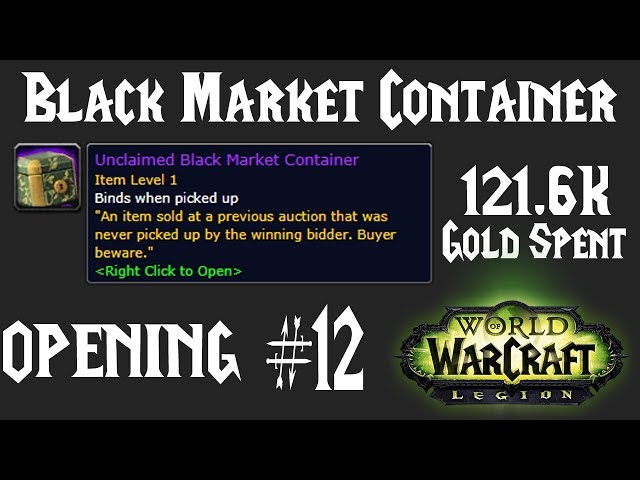 Unclaimed Black Market Container #12