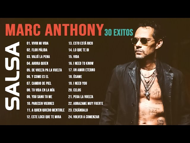 Marc Anthony Grandes Exitos Salsa Romántica | Artist Greatest Hits 2024 Mix
