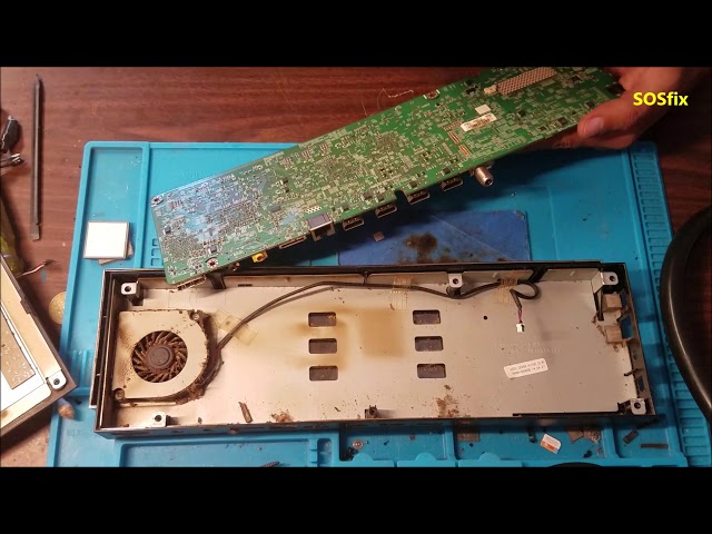 samsung  tv UN65HU9000 cooling fan error and over heating easy repair