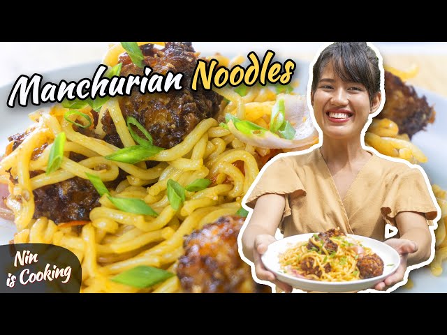 Chilli Garlic Noodles With Manchurian (100% veg recipe)