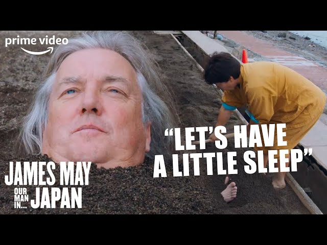 James May Shows Off His Chopstick Skills & Gets Buried In Hot Sand | James May: Our Man In Japan